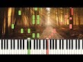 Promenade dans les bois  richard clayderman piano tutorial synthesia