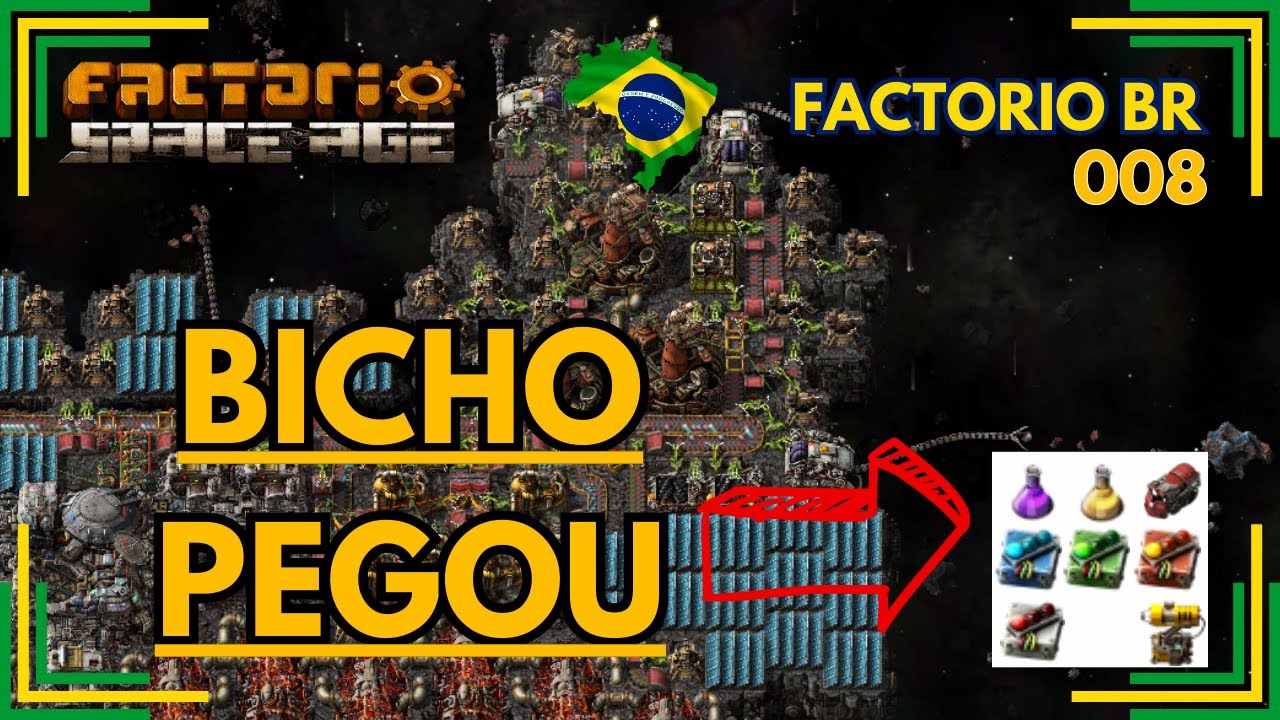 ⚙️ Factorio Space Age 🚀 Ep 008 🏭 Ciencia Roxa, Amarela, Laser Turret e ...