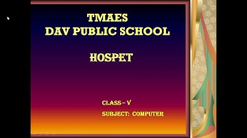 5th Std Computer Chapter - 2 Explanation video.