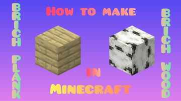 how to make Birch Plank and Birch Wood in Minecraft #minecraft #minecraftmobile #gameplay