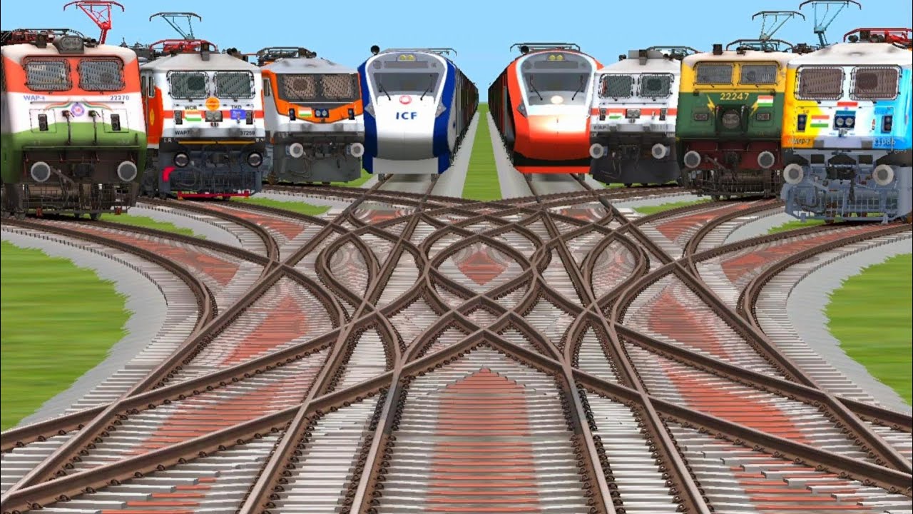 Vandhebhart express and local express route change composition crossing bumpy road Trip ground 