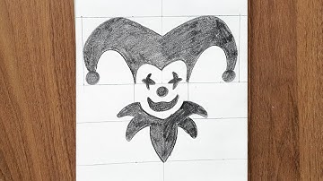 How to Draw a Simple Clown Face | Modern Art Style| Easy Step by Step Art Tutorial#HowToDraw