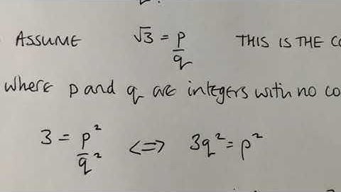 Prove root 3 is irrational by contradiction
