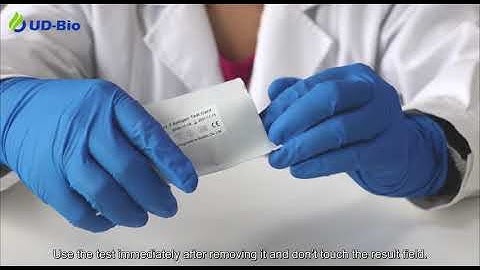 SARS-CoV-2 rapid antigen test kit operation video
