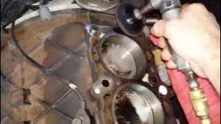 How to clean cast-iron cylinder block deck
