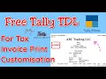 Free Tally TDL for Tax Invoice Print Customization, Our Big Company name in Invoice | @NewTallyPrime