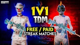 1V1 TDM ROOM |1V1 STREAK MATCH |CUSTOM ROOM | BGMI LIVE | PUBG LIVE |karanislivee| 30RS WIN 💞😉