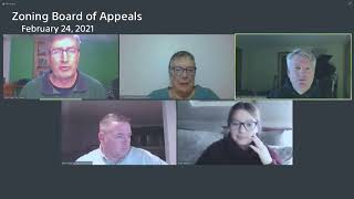 Zoning Board of Appeals meeting February 24, 2021