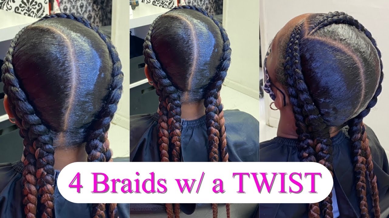 Four Braids Hairstyles for Curly Hair - wide 3