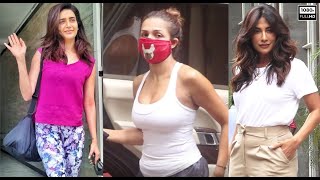 Fitness Freak Malaika Arora. Karishma Tanna In Leggings At The Gym. Chitrangada Singh In Andheri