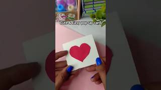 DIY Cute Pop-up card #diy #greetingcard #craft #love #papercraft #craftshorts #art