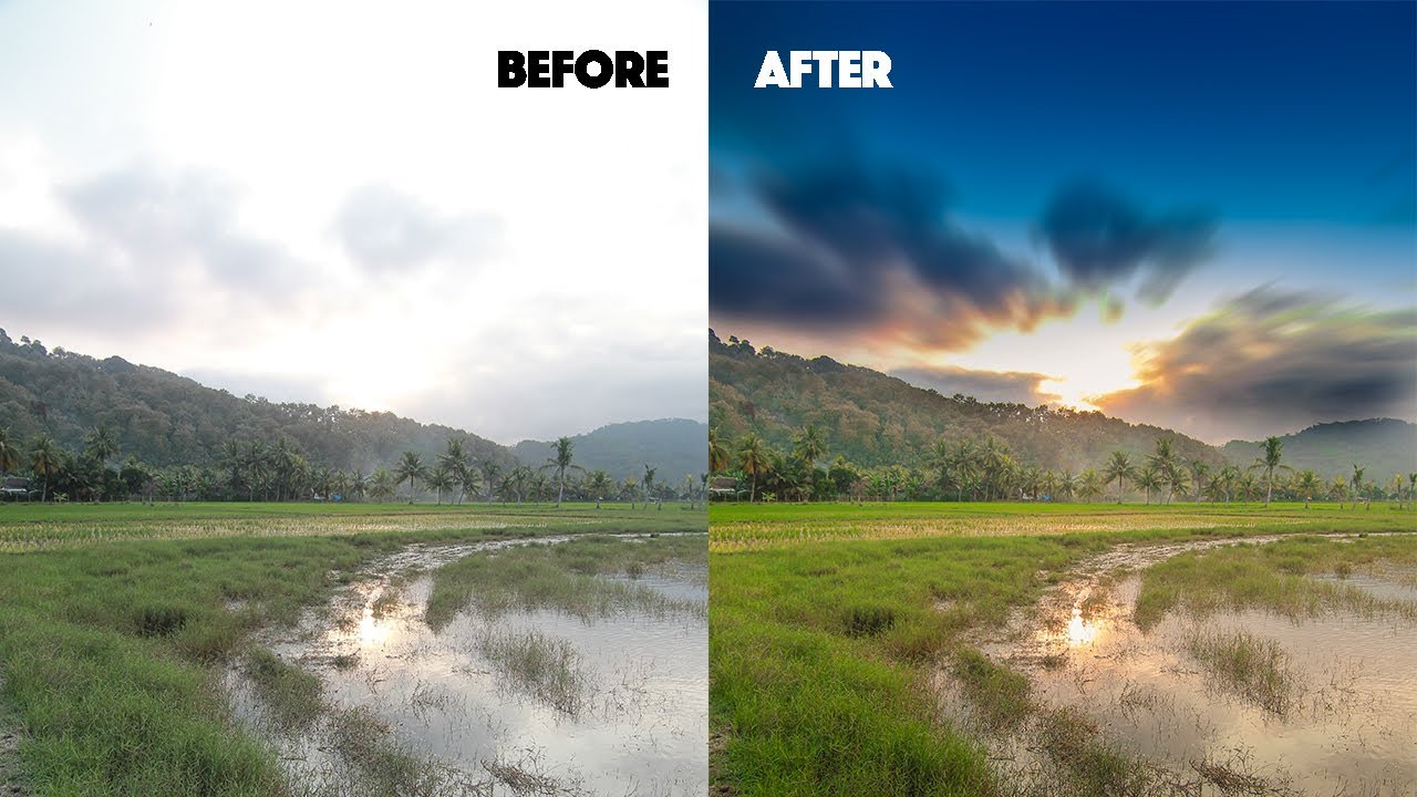 LANDSCAPE PHOTOGRAPHY EDITING PROCESS  ADOBE PHOTOSHOP CC