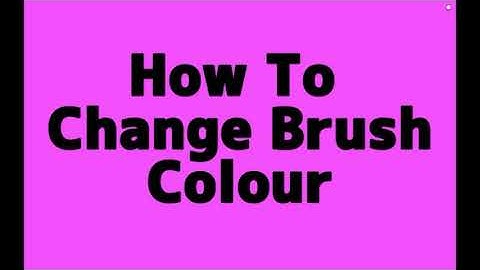 How To Change Brush Color - Artflow Tutorial For Beginners