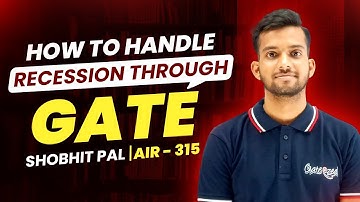 How to Handle Recession Through Gate @GATEATZEAL #recession #gate2024