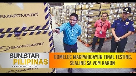 Comelec magpahigayon final testing, sealing sa VCM karon