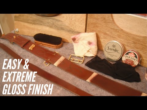 How To Polish Sam Browne Leather Belt: In Detail With Gloss Meter Readings
