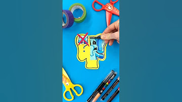 Try to Solve Amazing Paper Craft Puzzle with Funny Bubbaphant by Smiling Critters #smilingcritters