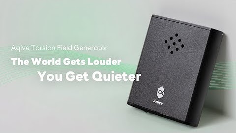 Now on Kickstarter: Aqive- 1st-Ever Torsion Field Generator Invented by Dr. Lee