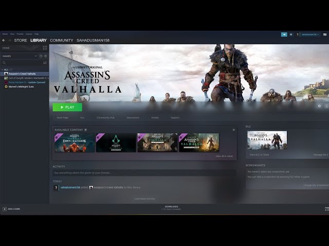 How to Fix Assasins Creed Valhalla Black Screen Issue 