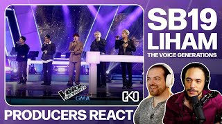 PRODUCERS REACT  SB19 LIHAM Performance at The Voice Generations Reaction