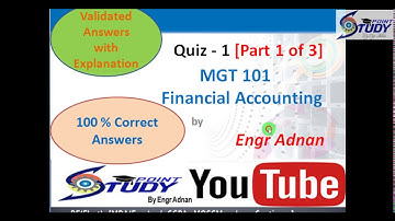 mgt101 quiz 1|Part 1 of 3|  mgt101 quiz 1 2020 | mgt101 quiz 1 solution 2020 |100% Correct Solution|