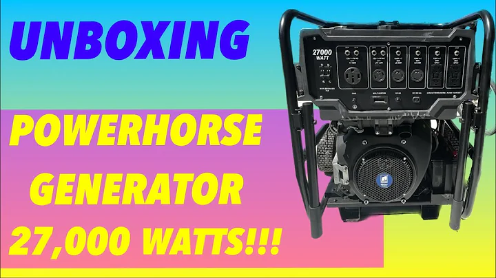 Unboxing the Powerhorse 27,000 Watt Generator!