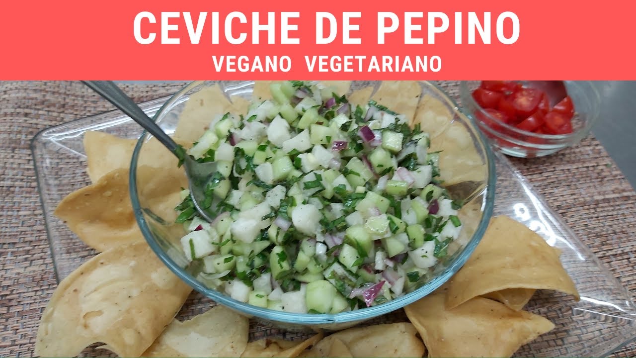 Ceviche de pepino Vegano/Vegetariano.- RecetasdeLuzMa