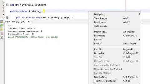 algoritmo que entre dos valores A y B y encuentre AB mediante sumas únicamente. java netbeans