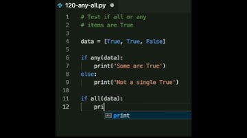 The pair of built-in functions, "all" and "any" will check if the elements of the list are either