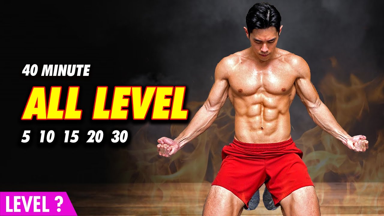 ⁣All Level Circuit Training | Bodyweight Rep Count (Level 1-5+)