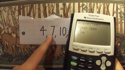 Arithmetic Sequence Program for TI Calculators (TI 83, 84) + Walk Through Programming