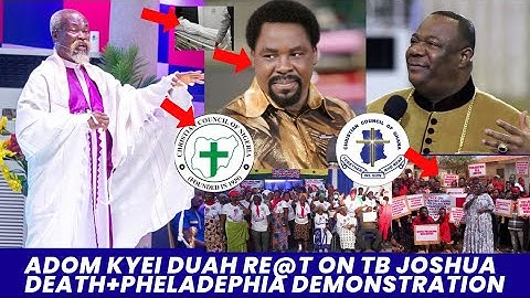 BREAK-Adom Kyei Duah Reàct on TB Joshua Dèath And Philadelphia Members Demonstration to Support him