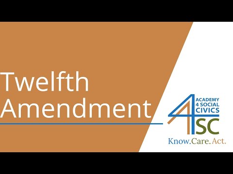 Twelfth Amendment: Electoral