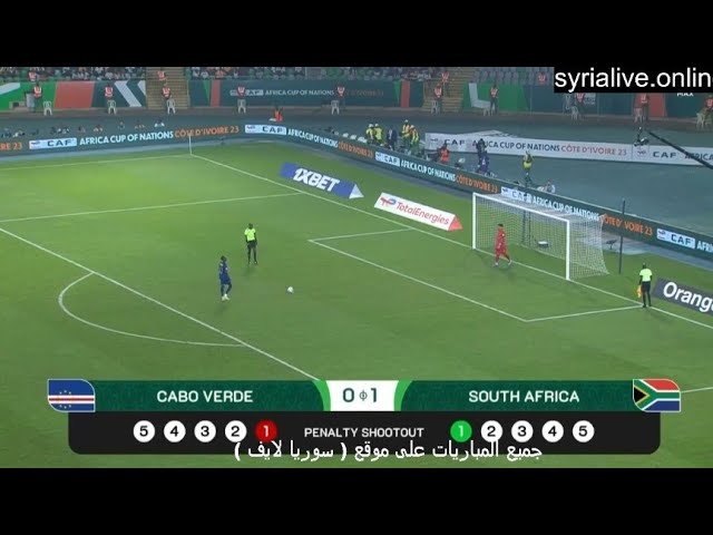 Penalties Shootout, Cape Verde vs Bafana Bafana {1-2}, Goals Results/Afcon Quarter Final-2024