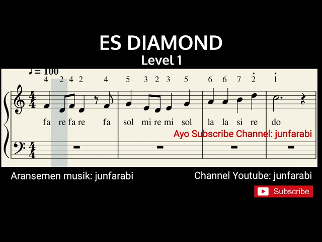 not angka es krim diamond - piano level 1 class=