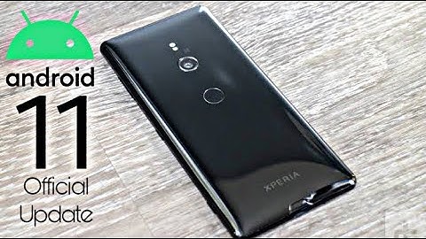 Sony Xperia XZ3 Official Android 11 Update