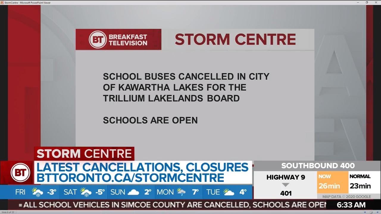 Winter weather causes bus cancellations in parts of GTA - YouTube