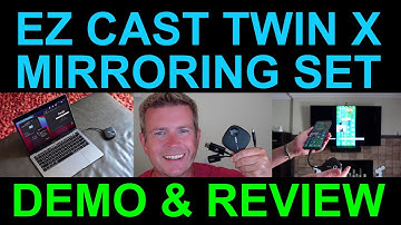 EZCast TwinX Transmitter Receiver Package Review and Demo for Casting Screen