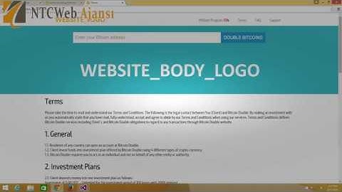 Ponzi website script V4 | www.ntcweb.com