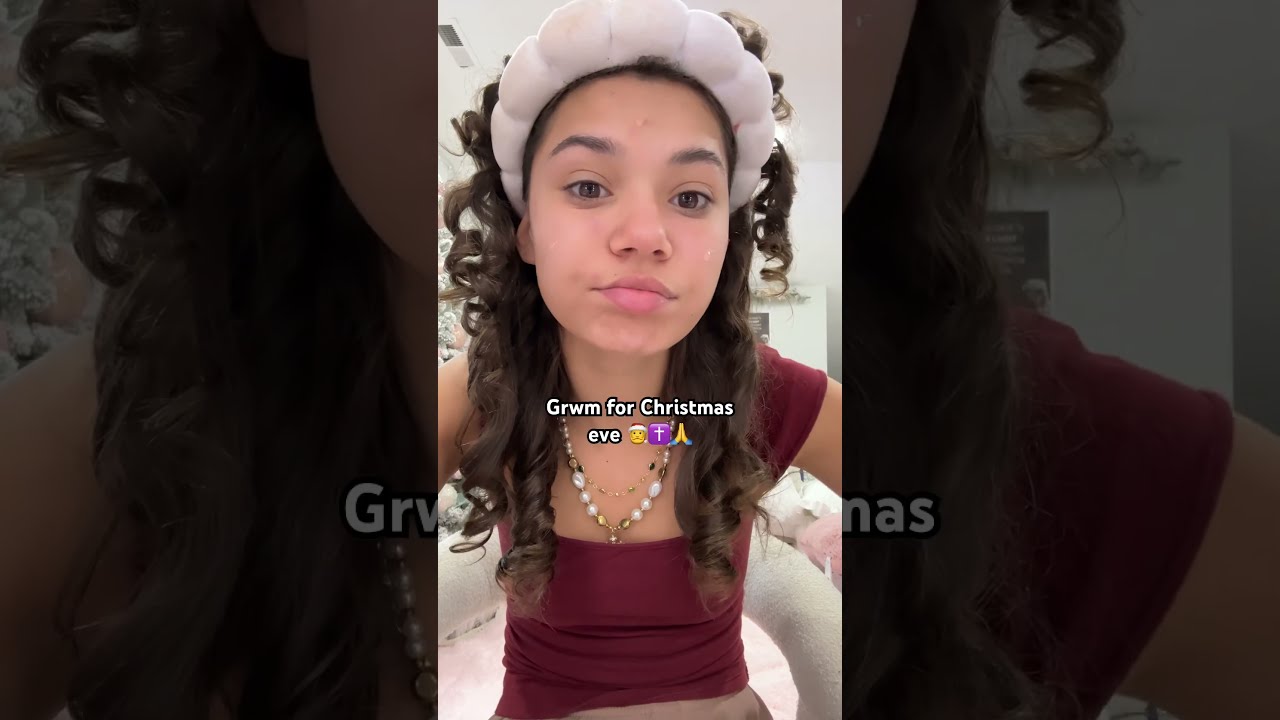 HAPPY CHRISTMAS EVE Don T Mind The Heat Less Curls Viralvideo Grwm Christmasvideo