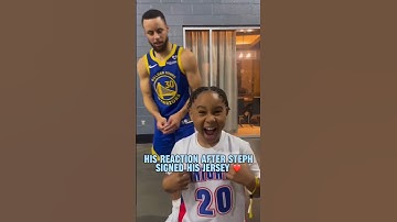 Little man had on Steph Curry