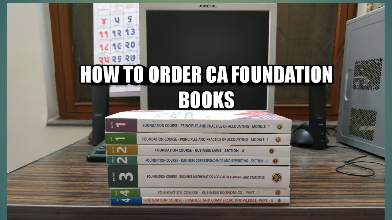 CA FOUNDATION BOOKS: How to Order Books from CDS Portal of ICAI Nov