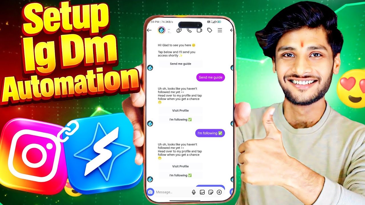 Free Instagram Dm Automation 2026 | How to set up instagram dm ...