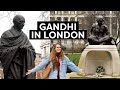 Gandhi in london  mahatma gandhi statues  parliament square  tavistock square