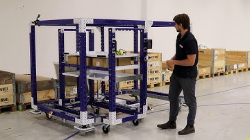 Mother Daughter AGV for Two Daughter Carts | Adaptable AGVs | FlexQube