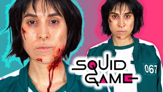 🔺 Makijaż GRACZA ze SQUID GAME na Halloween ⭕️ prosta rana 🟥 Agnieszka Grzelak Beauty screenshot 2