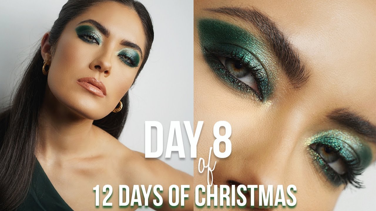 12 DAYS OF CHRISTMAS/DAY 8: Emerald green makeup | Melissa Alatorre