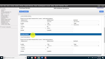 How do you create vendor in the EVA ERP system