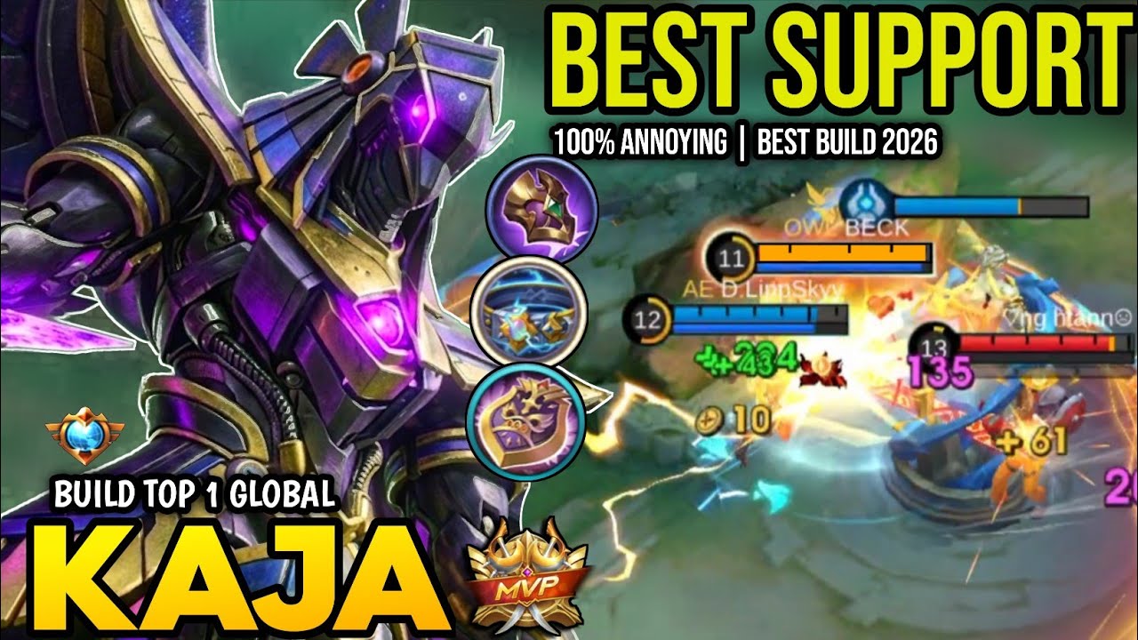 KAJA BEST BUILD 2026 | BUILD TOP 1 GLOBAL KAJA GAMEPLAY | MOBILE ...