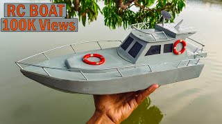 How To Make RC Boat Using PVC Pipe At Home